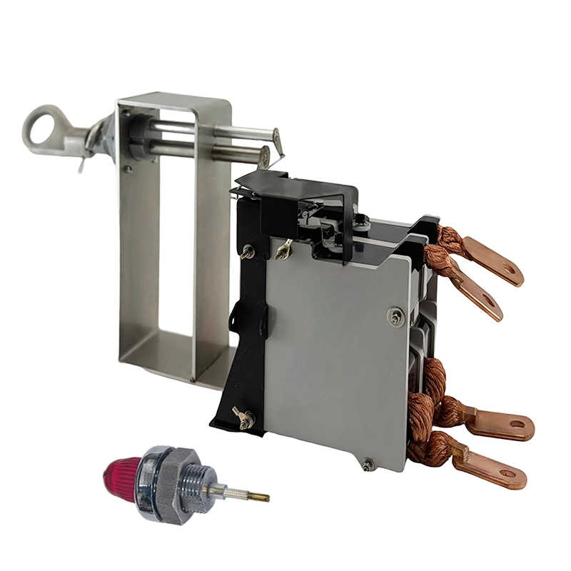 Submersible Oil-Immersed CSP single phase 420A circuit breaker with signal light side & back angle shot